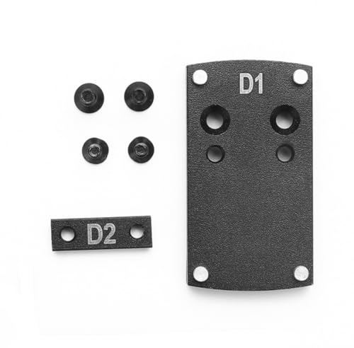 HOUSON Montageplatte Adapter, Rot-Punkt-Visier Adapter RMR Universal-Visier Platten Optik Sight Mount für Glock Beretta Colt 1911Springfield XD M&P Shield 2.0 9mm .40 S&W Pistole(Glock)