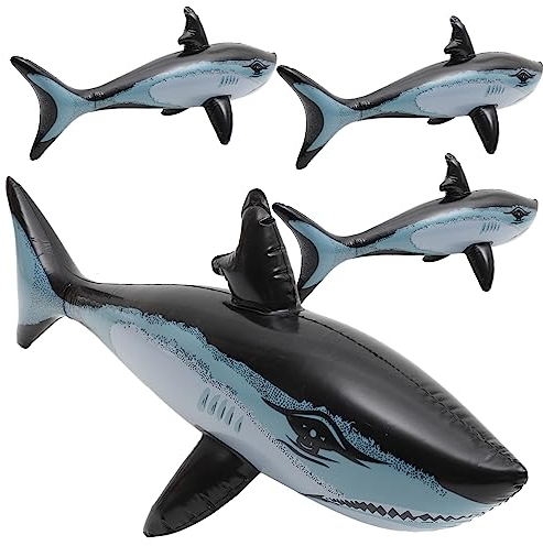 ifundom 4 Stück Aufblasbares Fisch-spielzeug Für Pool Party Geburtstagsparty Dekoration Aus Pvc Material Schwimmendes Meerestier Für Cosplay Halloween Aufführungen