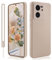 MSKJ für Xiaomi 13T/13T Pro Hülle mit Band, Silikon Handyhülle Xiaomi 13T/13T Pro Ultra Dünne Ganzkörper Weiche und Leichte Kamera Ganzkörper Schutzhülle (Beige)
