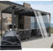 CAQXAQP Plane Transparent mit ösen 0.5mx0.8m,Abdeckplane Wasserdicht 0.4mm Wetterfest Faltbar Terrassenplane für Seitenteile Pavillon Gartenmobel Balkon LKW,Schwarz Plane Nach Maß