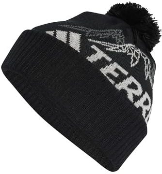 adidas Unisex Terrex Xploric Pom Pom Beanie, Black, M