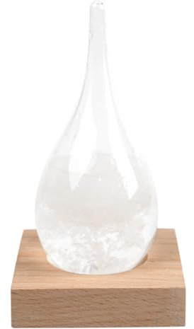 Ieron Bouteille en Verre tempête, prévisionniste météo, Station météo, décoration créative pour Bureau et Maison, Bouteille décorative pour la Maison, Le Bureau, Le Salon