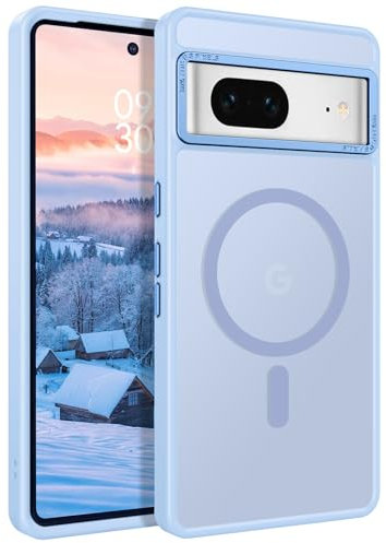 YINLAI for Google Pixel 7 Magnetic Case [Compatible with Magsafe] Support Wireless Charging Slim Full Shockproof Case for Google Pixel 7, Blue