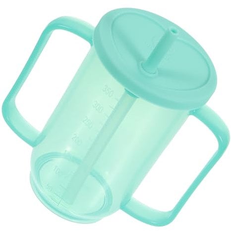 GOOHOCHY Rekonvaleszenten Trinkbecher Aus Langlebigem Kunststoff Ergonomischer Wasserbecher Für Ältere Menschen Erstickungssicher Mit Skala Und Geneigter Mundform Flüssige Diät Und Betreutes Trinken