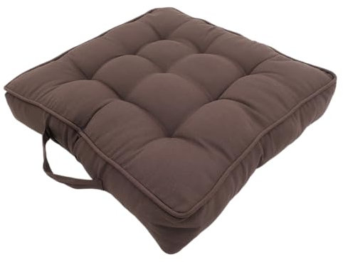 CB Home & Style Bodenkissen Hundekissen Sitzkissen Relaxkissen Meditationskissen 50x50x10cm (Braun)
