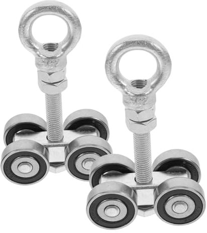 DOITOOL 2sätze Vier-rad Trolley Mit Rollenrädern Und Trolley-montage Geräuscharme Schienenräder Für Laufwagenmontage Montageräder Und Rollenmontage Radteilen Und Trolley-schraube