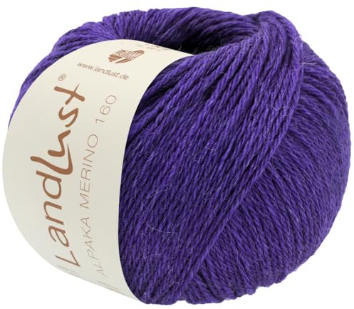 LANA GROSSA Landlust Alpaka Merino 160 | Klassisch verzwirntes Garn aus Merino & Alpaka | Handstrickgarn aus 50% Schurwolle & 50% Alpaka (Baby) | 50g Wolle zum Stricken & Häkeln | 160m Garn FB 449
