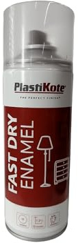 400ml FD Enamel Aerosol 2-in-1 Spray Paint for Indoor and Outdoor Multipurpose Surfaces Including Metal, Wood, Plastic, and Masonry - Clear Acrylic Matt