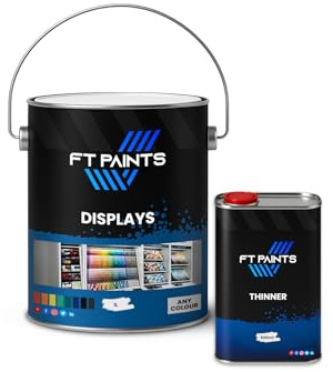 FabioT. FT Paints 1.6L Kit Satin Finish 1K Acrylic Paint For Displays -RAL 7035-Light Grey