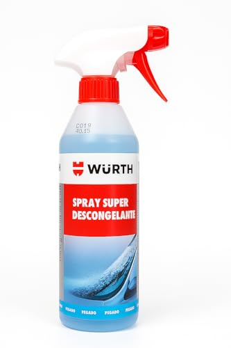 WURTH Spray Super Descongelante 500 ml | Deshiela cristales, cerraduras y parabrisas al instante | Spray anticongelante para coche y moto (2)