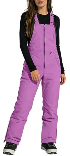 LOKLNEYK Tuta da Neve Donna, Vestito Donna Invernale Taglie Forti Montagna Completo Sportiva Calda Set Elegante Snowboard 2 Pezzi Completa Abbigliamento 2#Rosa Viola 3XL
