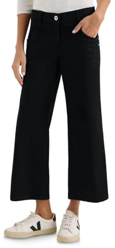 Cecil High Waist Wide Leg Hose im Loose Fit Black 29