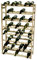 MODO24 Flaschenregal, Weinregal Holz für 56 Flaschen, Weinschrank, Weinständer, Getränkeregal, Weinflaschenhalter, Flaschen Organizer, Weinschrank, Abmessungen 118x72x25 cm, Farben: Naturholz