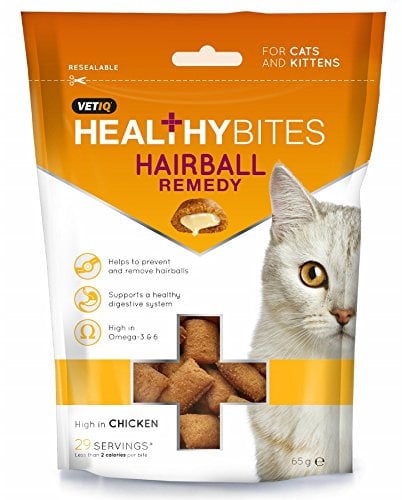 Healthy Bites Hairball Remedy 3x65g Packets Total 195g - For Cats & Kttens Helps to Prevent and Remove Hairballs