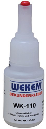 Wekem WK-110-020 Sekundenkleber universal 20 g, farblos klar
