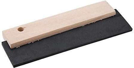 Dapetz ® Rubber Squeegee 200mm Flexible Blade Floor Wall Tile Grout Adhesive Applicator Plaster Spreader Tool with Wooden Handle for Floor & Wall Tiles