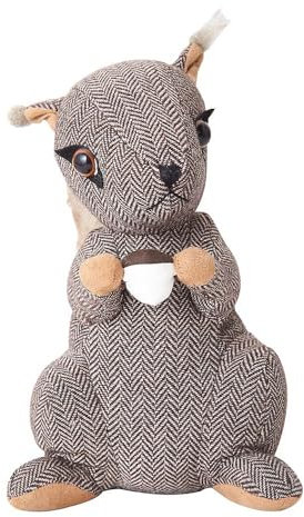 Elements Squirrel Door Stopper, 10-Inch, polyester, 25.4 cm