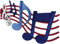 Music Notes Patch Eisen nähen auf gesticktes Badge Musical Bogen Kleidung Aufnäher