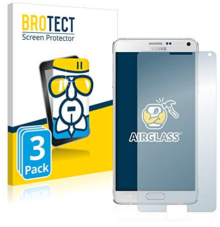brotect Protection Écran Verre pour Samsung Galaxy Note 4 (3 Pièces) Film Protecteur Vitre 9H [Anti-Rayures, Transparent]