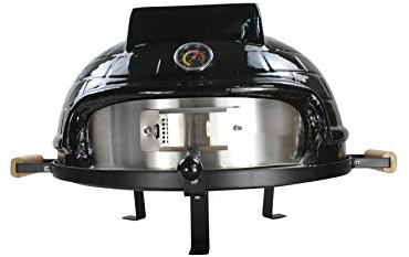 Higoshi BLACK Ceramic Mini Cooking Table Top Pizza Oven Next Day Delivery
