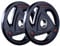 MuscleSquad Rubber Tri Grip Olympic Weight Plates sold in pairs 1.25kg to 20kg (10, Pair)