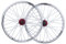 LSRRYD 20 BMX Fahrradradsatz Rad Fahren 406 Felge 32 Sprach Faltbare Fahrradräder 9mm QR Axie Scheiben V-Bremse Für 7/8/9/10 Geschwindigkeit Kassettenschwungrad (Color : White)