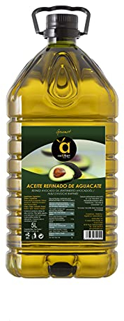 Casalbert Huile d'Avocat. Idéal pour la cuisson à haute température ou pour être utilisé froid dans les aliments. Végan. L'huile d'avocat peut être utilisée en cosmétique. 5 litres