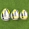 FORZA Rebounder Rugby Ball - Size 3, 4 & 5 Rugby Balls | Improve Reaction Times, Reflexes & Passing Accuracy | Half Rugby Ball | Rugby Training Equipment (Size 4)