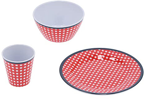Vajilla de melamina de 12 piezas / juego para plato de postre