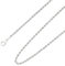 Ardeo Aurum Unisex Damen Herren Kette aus 375 Gold Weißgold Kordelkette Halskette 2,0 mm Breite und 50 cm Länge mit Federringverschluss