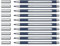 Schneider ML05001007 Metallic Rollerball Stifte (Strichstärke 0,4 mm, hochmetallische Tinte, schnelltrocknend, Gehäuse aus 88% biobasiertem Kunststoff) 10 Stück, silver