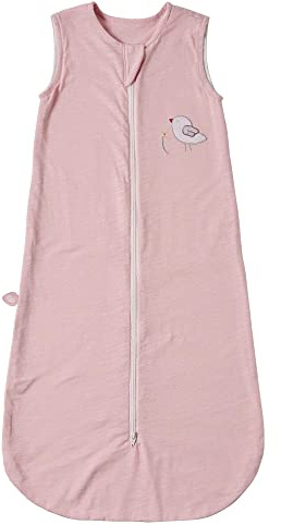Nattou Babyschlafsack aus Baumwolle (Jacquard), TOG 0.5, Ca. 70 cm, 6-24 Monate, Alice und Pomme, Rosa
