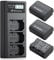 Powerextra 3 Pack NP-FZ100 Battery 2500 mAh and Triple Slot LCD Charger,Compatible with Sony a7iii A7iv FX3,FX30,A6600,A7S III,A7,A1,A9,A9R,A9S,A9 II,A7RM3, A7RM4,A7C,A7RIII,A7RIV Digital Cameras