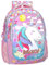 Julian Ross Einhorn Mary Ergonomischer Schulrucksack für Kinder, 33x15x43cm, 3 Fächer, Netz für Trinkflasche, Gepolsterte Träger, Griff, Gefüttertes Innenfach, Rucksack Mädchen