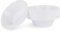 Iceten Pack of 50 White Plastic Bowls, Reusable and Washable Tableware, 12 oz Soup Bowls, Biodegradable & Compostable Bowls, Dessert Bowls, for BBQs Party Picnics Catering (50PCS)