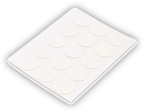 15x Selbstklebende Abdeckkappen für Schrauben, Bohrlöcher & kleine Macken - Universell einsetzbare Schraubenabdeckung (Weiß, Ø 20 mm)