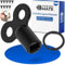Radiator Bleed Spanner Set, 10 Pack, in Black, with Spanner Ring, Square Spanner for 0.20 Edge Length Radiator valves, Radiator Bleed Spanner, Radiator Bleeder Split Ring kit