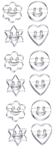 MAGICLULU 12pcs Stainless Steel Cookie Set Shapes for Baking Vegetable Fruit Biscuit Cutters
