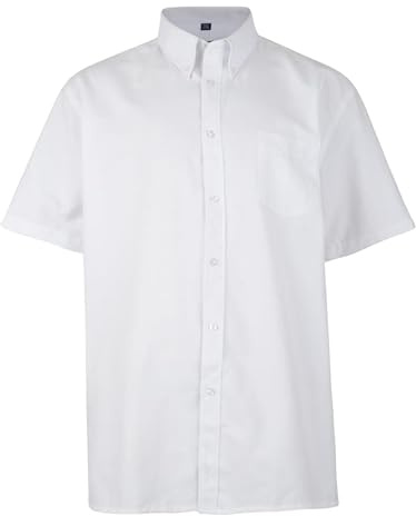 Kam Men's Short Sleeve Shirts Plus Size Half Shirt with Pocket Casual Big & Tall Shirt for Men, Sizes- 2XL to 8XL