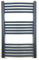 Greened House Anthracite Heated Towel Rail Central Heating Wall Mounted Towel Radiator (500mm W x 800 H Curved)