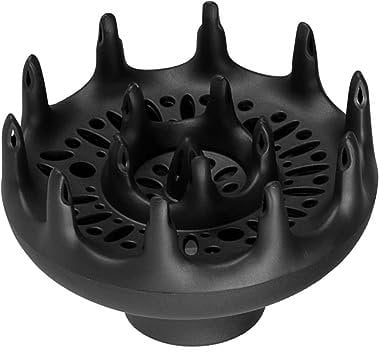 Hair Diffuser Universal Hair Dryer Diffuser Attachment Blow Dryers Diffuser for Curly Wave Thick Hair Black, blow dryer diffuser
