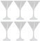 Lot de 6 gobelets lumineux clignotants de 210 ml pour cocktail ou fête de mariage