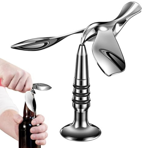 Flying Bird Beer Bottle Opener, Wine Bottle Opener, Eagle Tabletop Decoration, Multifunctional Balanced Bird Bottle Opener with Floating and Rotating Design for Beer, Soft Drinks, Bar, Kitchen