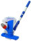 Kit Limpieza Piscina Kit de mantenimiento para limpiador de piscinas de mano Limpiador telescópico de plástico desmontable para limpieza de suciedad, arena y ranuras Set de Limpieza para Piscina(A)
