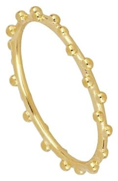 Grewod 585 Gold Ringe Damen Zart Eheringe Schmuck Verlobungsringe Hochzeitsringe Gr. 48 (15.3)