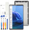 LCD Screen for Samsung Galaxy Tab A9 X110 SM-X110 Screen Display Touch Screen Assembly with Repair Kit (8.7 Inch, Black Frameless, Not for SM-X115)
