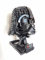 Miles Solutions Studio - Wall Mount Bracket Holder For Lego Helmet Head Collection, Star Wars, DC, Marvel - Black Plastic Frame, 130L x 85W x 18H mm.