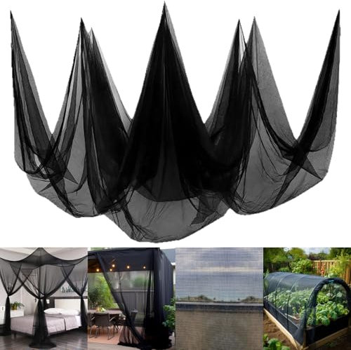 Red de Malla para Insectos para jardín 6 m x 2,4 m, Universal Mosquitera Jardin, Red Antipajaros, Red de Malla para Insectos para Jardín, para Terraza Exterior Balcón Pabellón Camping