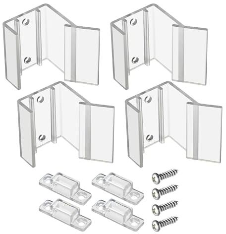 AMISENK Chiaro scorrevole specchio serrature facile da usare scorrevole specchio porta di viaggio serrature rimorchio di sicurezza per la casa sicuro