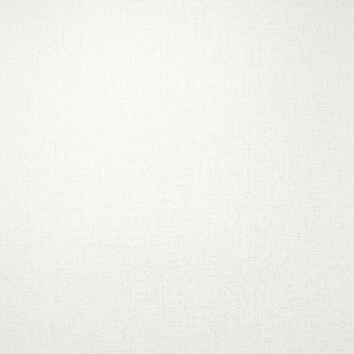 Fine Decor FD43992 Azara Plain Luxury Textured Vinyl Wallpaper, Soft White